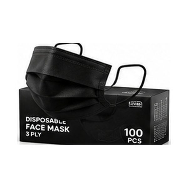 Black Face Mask Pack of 100