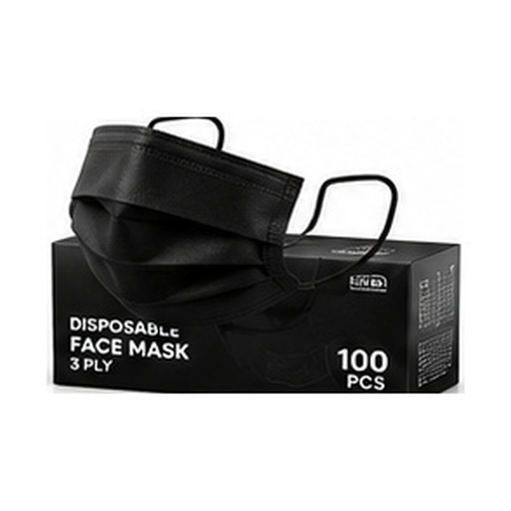 Black Face Mask Pack of 100