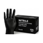 Black Nitrile Gloves Pack of 75